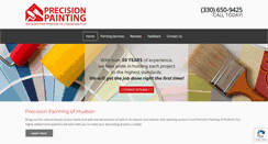 Desktop Screenshot of precisionpaintingofhudson.com