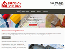 Tablet Screenshot of precisionpaintingofhudson.com